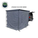 Overland Vehicle Systems HD Nomadic Awning Room Enclosure, Grey Body, Green Trim (4 Walls & Floor)