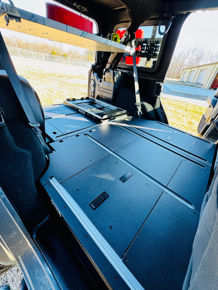 CargoKits base plate storage system for Jeep Wrangler JLU