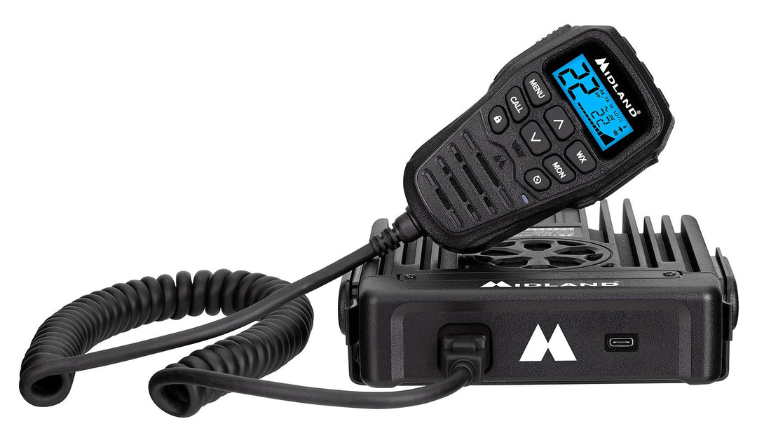 Midland MXT575 50-watt MicroMobile GMRS radio with hideaway integrated mic