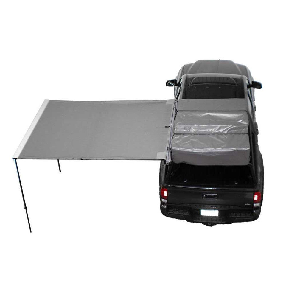 Overland Vehicle Systems HD Nomadic 2.0 - 6.5' Awning - Grey Body, Green Trim & Black Travel Cover