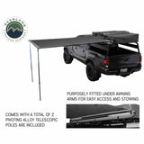 Overland Vehicle Systems HD Nomadic 2.5 - 8.0' Awning - Grey Body, Green Trim & Black Travel Cover