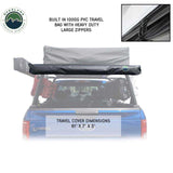 Overland Vehicle Systems HD Nomadic 4.5' Awning - Grey Body, Green Trim & Black Travel Cover