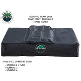 Overland Vehicle Systems LD TMBK 3 Soft Shell Roof Top Tent, Tan Body & Green Rainfly