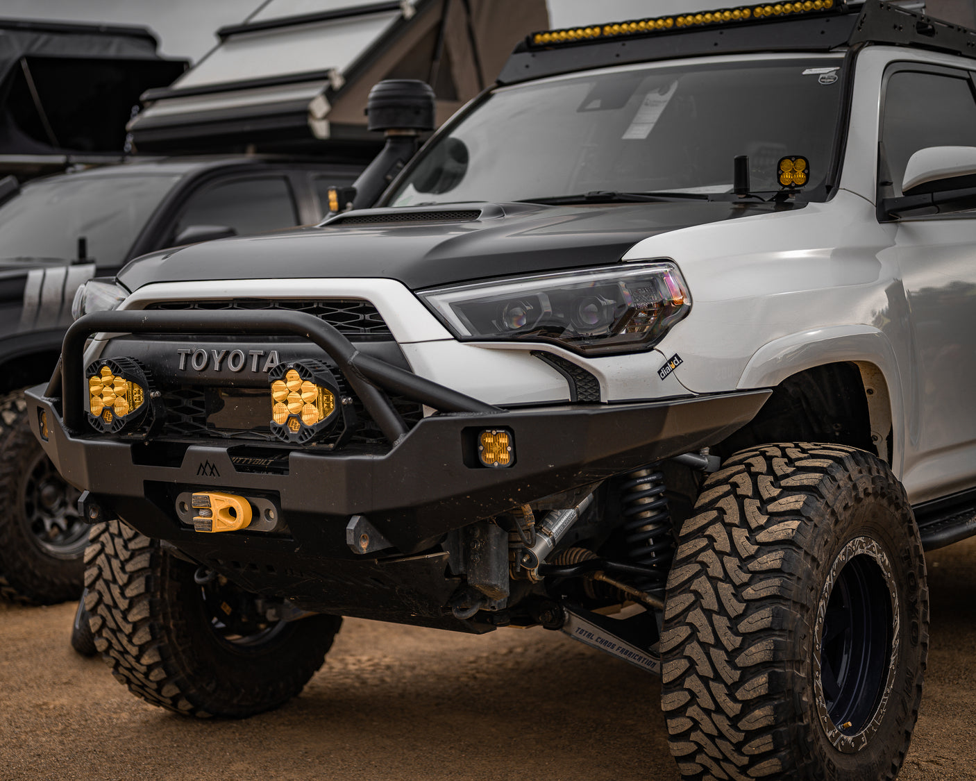 Backwoods Adventure Mods Toyota 4Runner 5th Gen (2014-2023) Hi-Lite Overland Front Bumper [PreRunner Bull Bar]