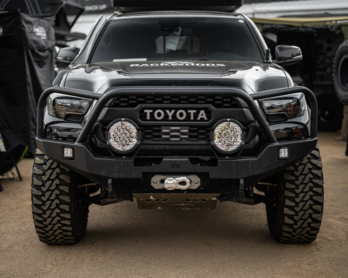 Backwoods Adventure Mods Toyota Tacoma 3rd Gen (2016+) Hi-Lite Overland Front Bumper [Bull Bar]