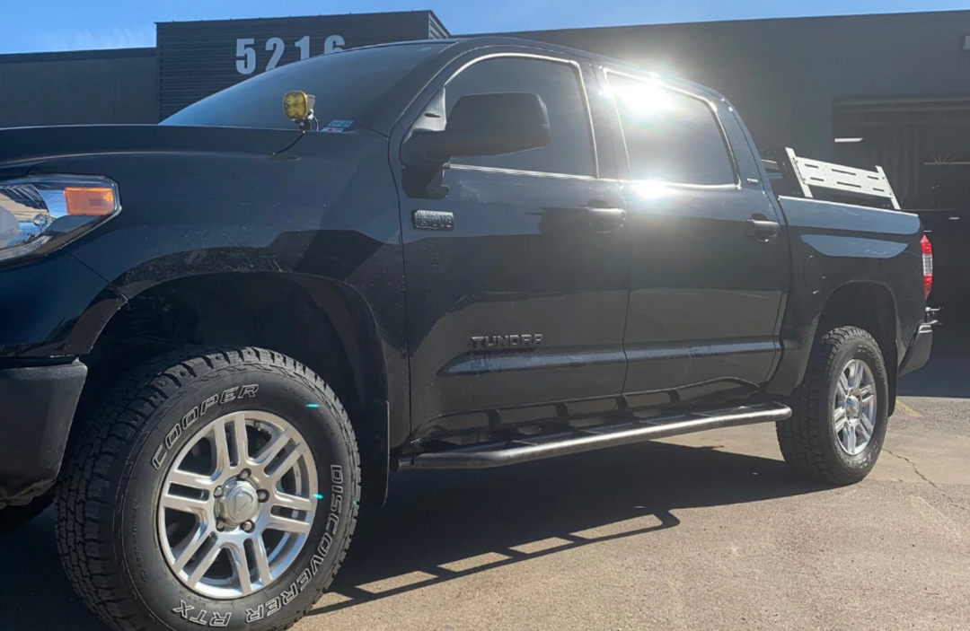 CALI RAISED LED 2014-2021 TOYOTA TUNDRA STEP EDITION ROCK SLIDERS