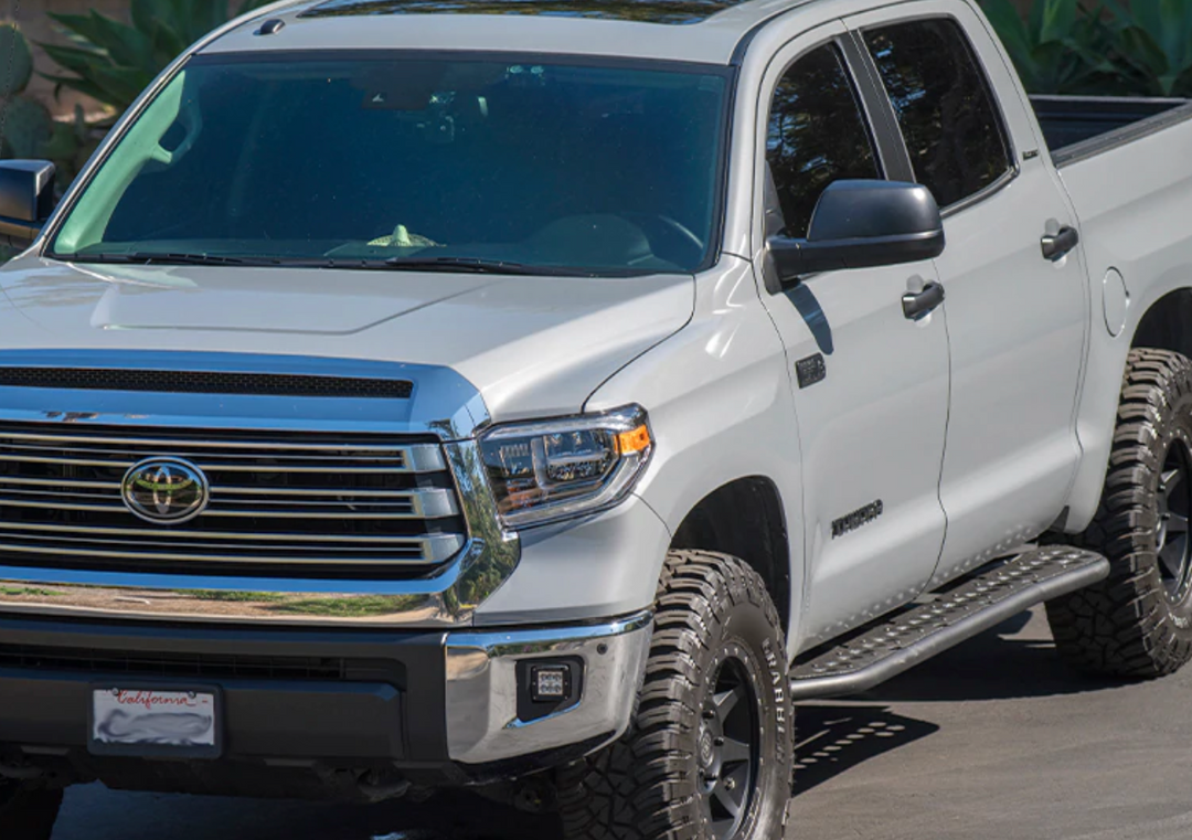 CALI RAISED LED 2014-2021 TOYOTA TUNDRA STEP EDITION ROCK SLIDERS