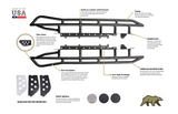 CALI RAISED LED 2003-2009 TOYOTA 4RUNNER TRAIL EDITION BOLT ON ROCK SLIDERS