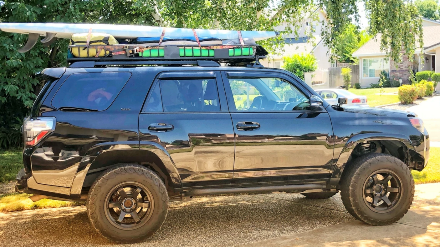 CALI RAISED LED 2010-2022 TOYOTA 4RUNNER TRAIL EDITION BOLT ON ROCK SLIDERS