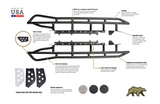 CALI RAISED LED 2005-2022 TOYOTA TACOMA TRAIL EDITION ROCK SLIDERS