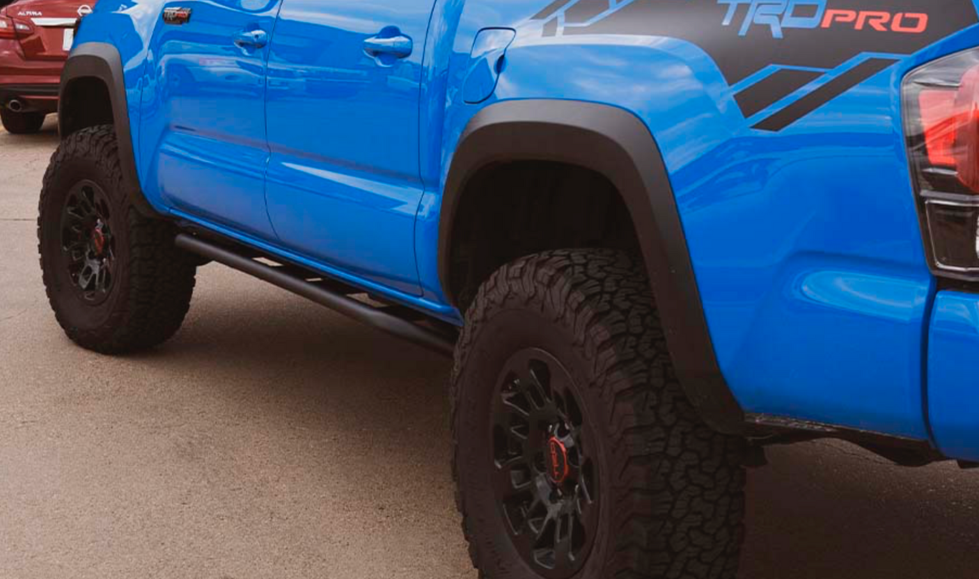 CALI RAISED LED 2005-2022 TOYOTA TACOMA TRAIL EDITION ROCK SLIDERS