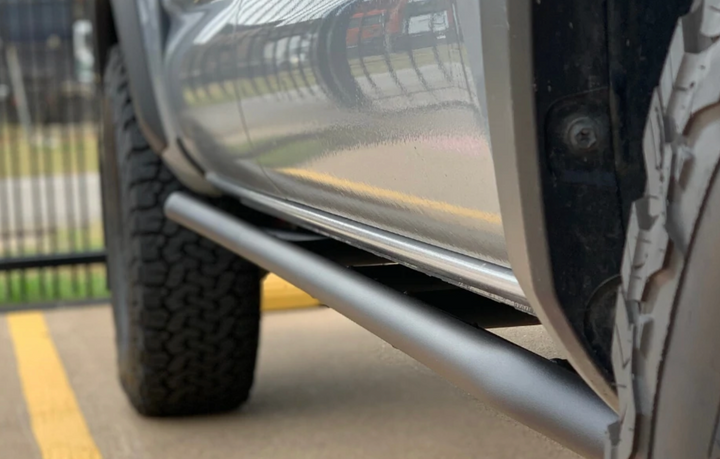 CALI RAISED LED 2005-2022 TOYOTA TACOMA TRAIL EDITION ROCK SLIDERS