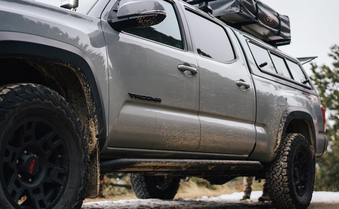 CALI RAISED LED 2005-2022 TOYOTA TACOMA TRAIL EDITION ROCK SLIDERS