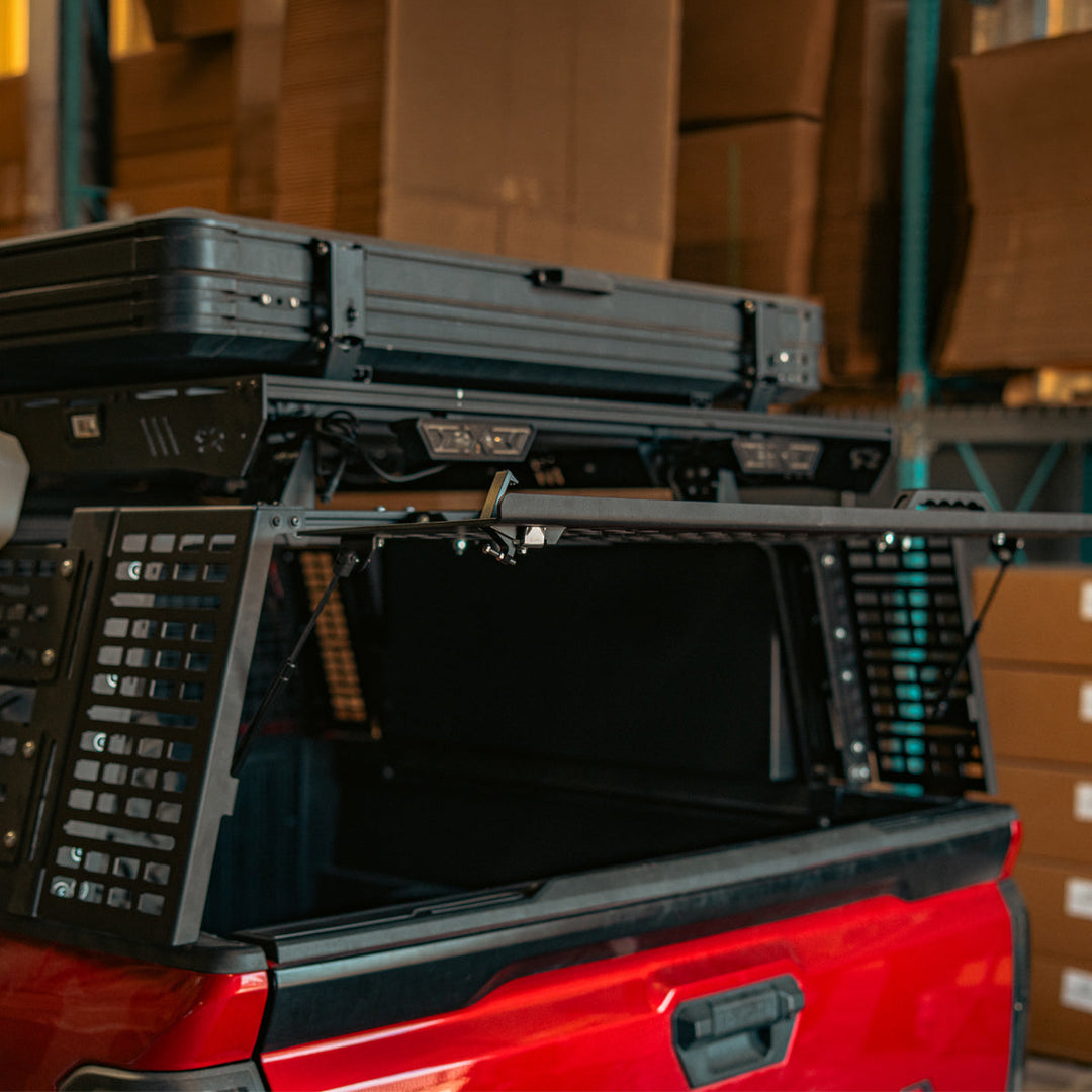 Overland Bed Rack Rear Hatch With Gas Struts for 2005+ Toyota Tacoma