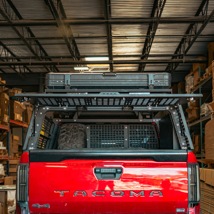 Overland Bed Rack Rear Hatch With Gas Struts for 2005+ Toyota Tacoma