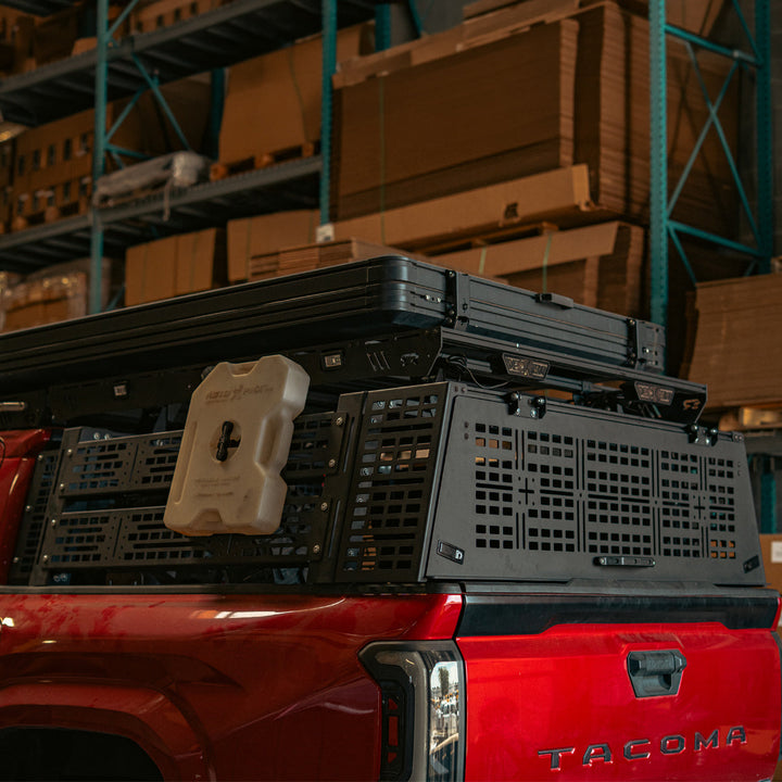 Overland Bed Rack Rear Hatch With Gas Struts for 2005+ Toyota Tacoma