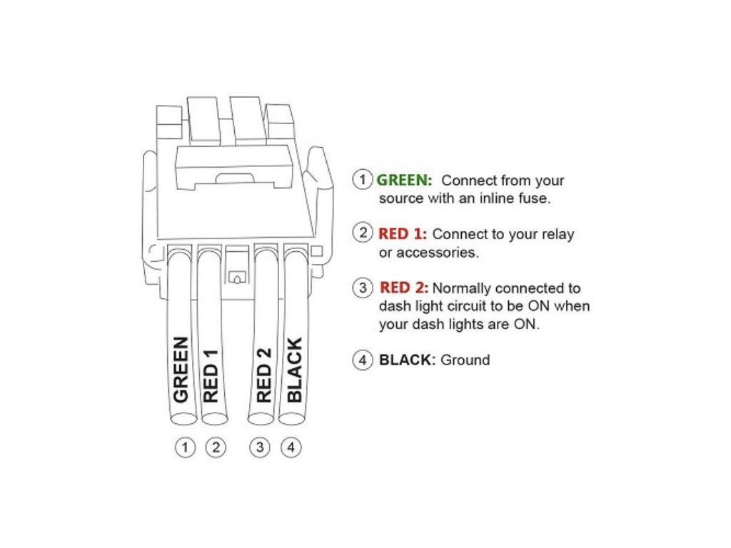 Wiring Diagram - Toyota OEM style zombie lights switch - Cali Raised LED