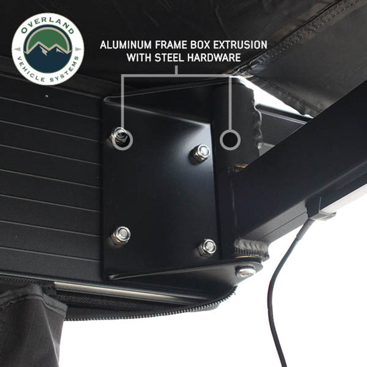 Overland Vehicle Systems XD Nomadic 180 - Awning, Universal, Black Body, Black Trim W/Black Travel Bag