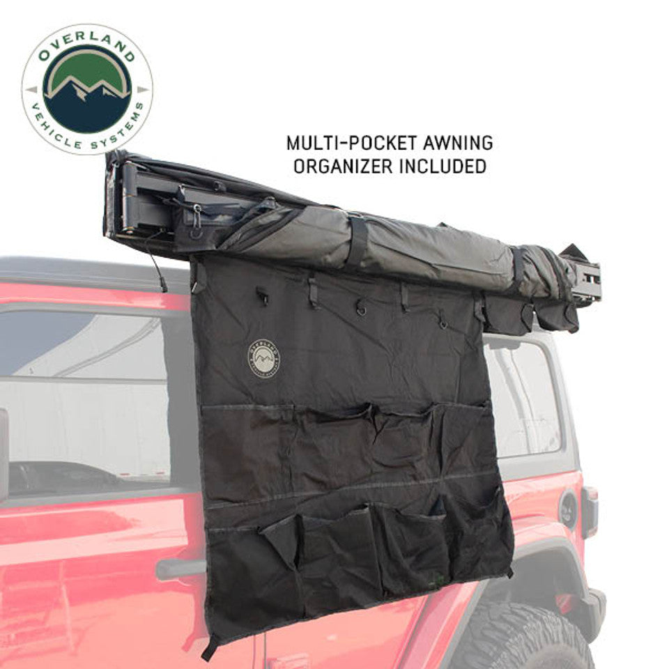 Overland Vehicle Systems XD Nomadic 180 - Awning, Universal, Black Body, Black Trim W/Black Travel Bag