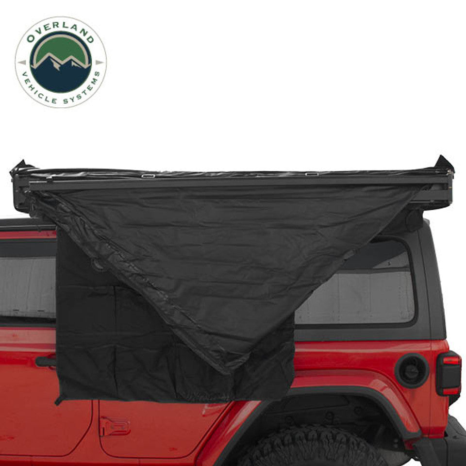 Overland Vehicle Systems XD Nomadic 180 - Awning, Universal, Black Body, Black Trim W/Black Travel Bag