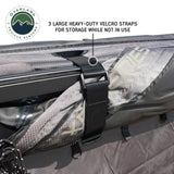 Overland Vehicle Systems XD Nomadic 270 - Awning W/Lights & Black Out Grey Hex, Black Trim & Black Travel Cover