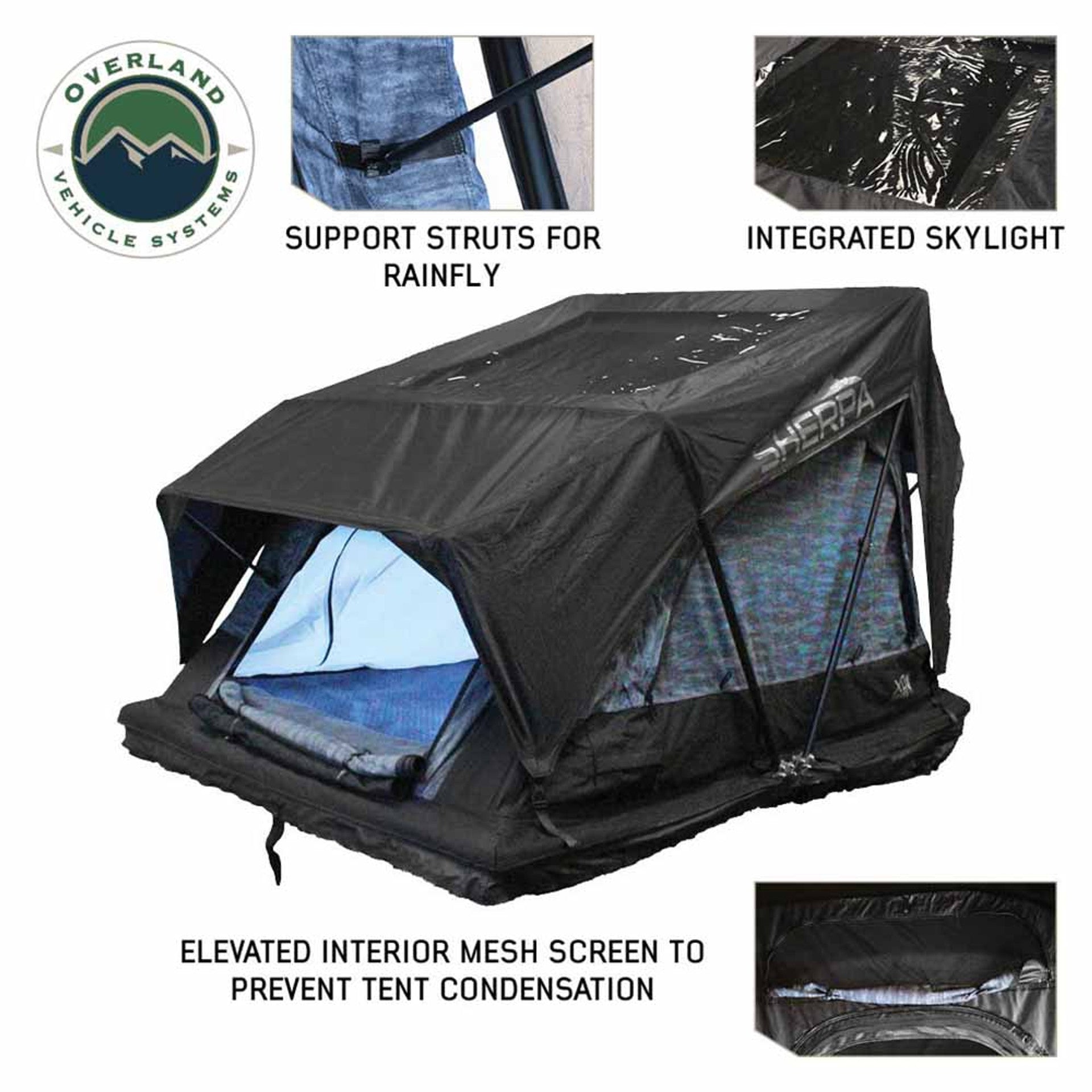 Overland Vehicle Systems XD Sherpa Roof Top Tent - Thumbnail 4