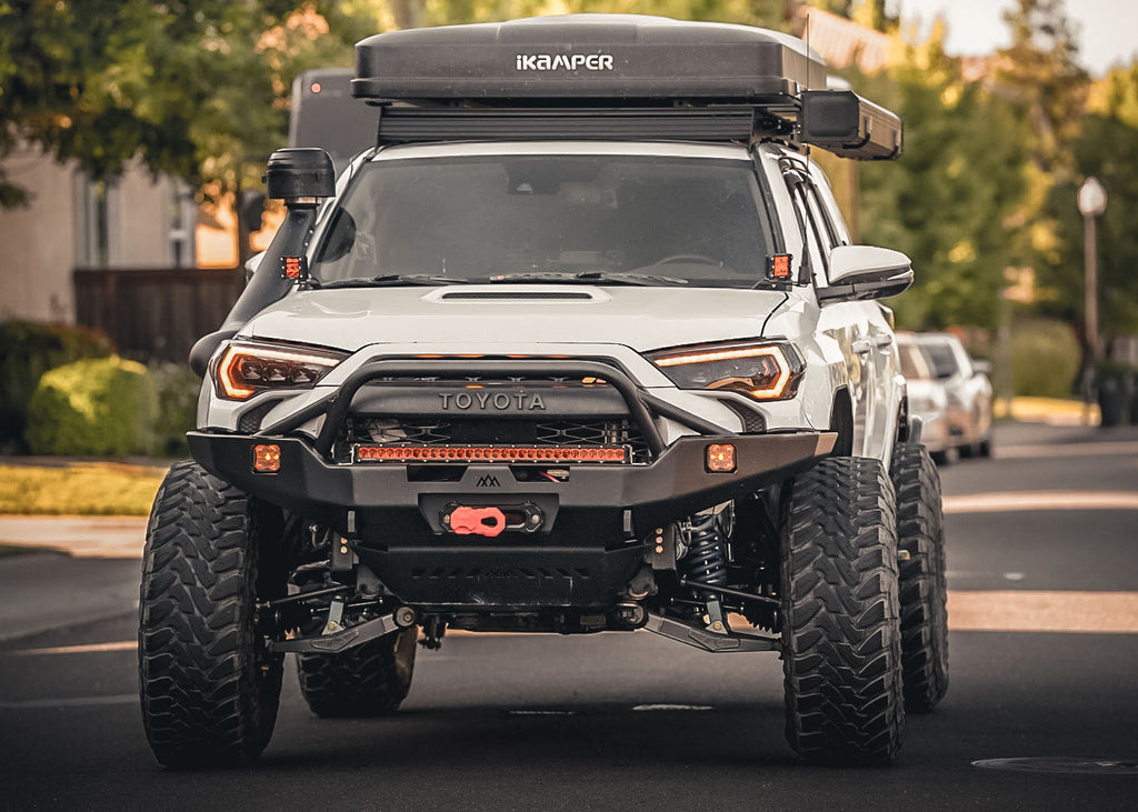 Backwoods Adventure Mods Toyota 4Runner 5th Gen (2014-2023) Hi-Lite Overland Front Bumper [PreRunner Bull Bar]