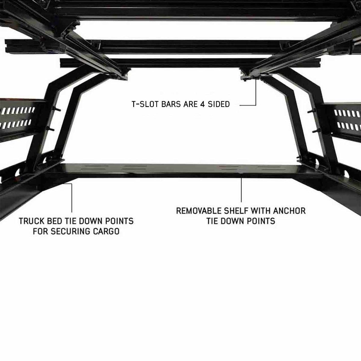 Overland Vehicle Systems Discovery Rack - Full Size Truck-Short Bed Application