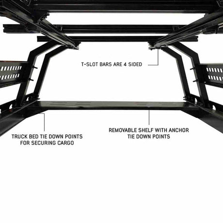 Overland Vehicle Systems Discovery Rack-Mid Size Truck Short Bed Application