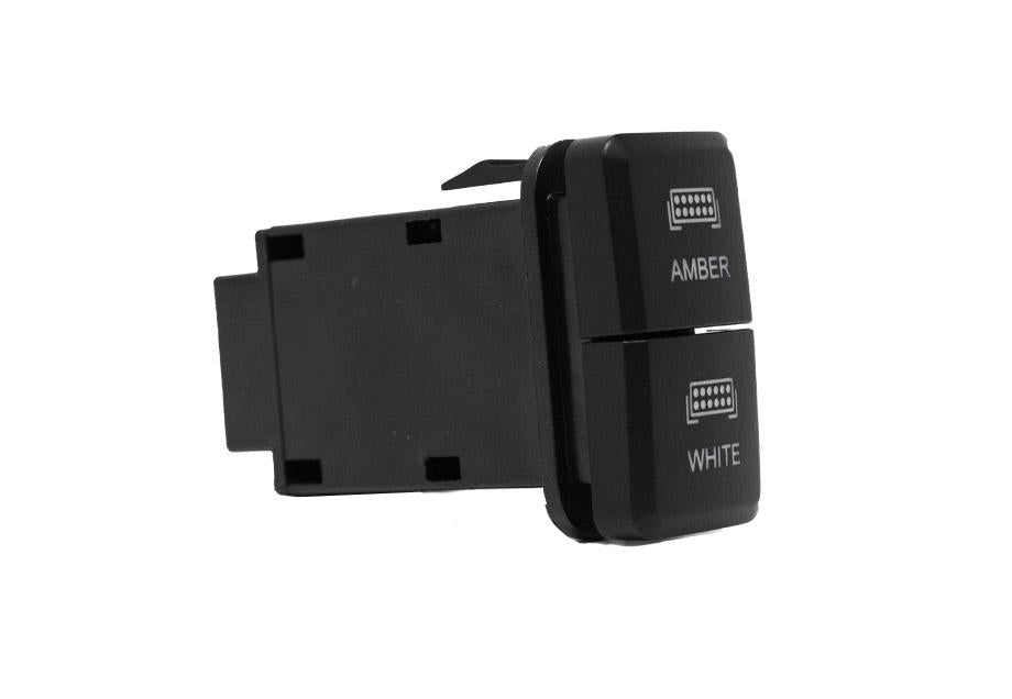 CALI RAISED LED Dual Function Toyota OEM Style "AMBER & WHITE" Switch Small Style