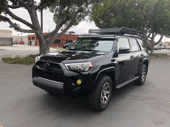 52" Curved LED Light Bar Roof Mounting Brackets For 2003-2024 Toyota 4Runner