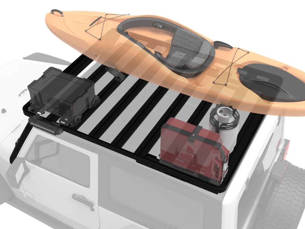 Jeep Wrangler JK 2 Door (2007-2018) Slimline II Extreme Roof Rack Kit