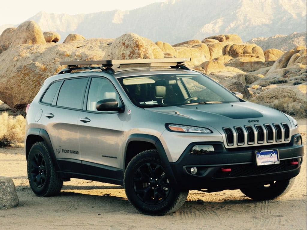 Jeep Cherokee KL Strap-On Slimline II Roof Rack Kit