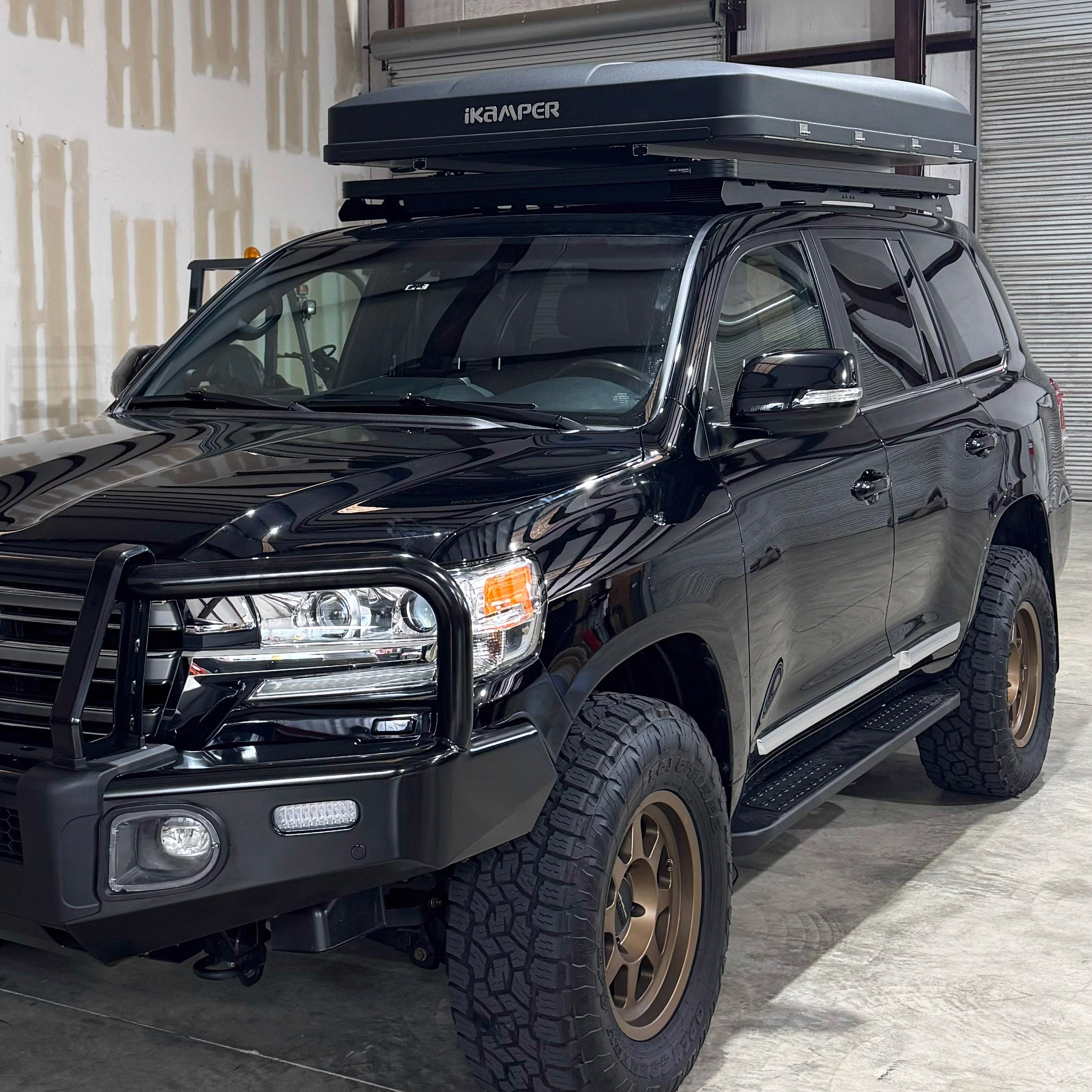 Overland camping setup in the North Georgia mountains