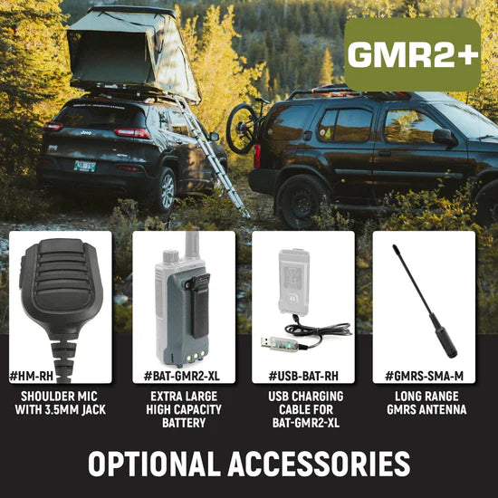 Rugged Radios Rugged GMR2 PLUS - GMRS / FRS Two Way Handheld Radio