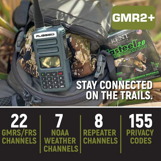 Rugged Radios Rugged GMR2 PLUS - GMRS / FRS Two Way Handheld Radio