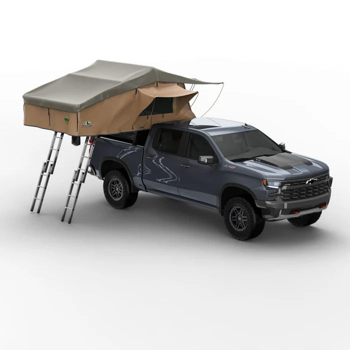 Tuff Stuff Overland Elite Rooftop Tent Includes Annex Room-4-5 Person - Tan