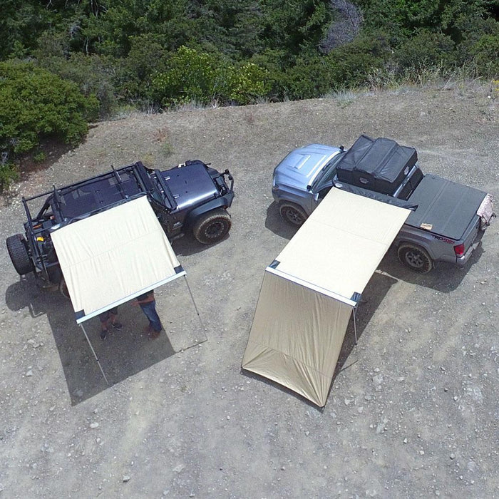 Tuff Stuff Overland Truck or Car Awning-6.5x8 Feet-Tan