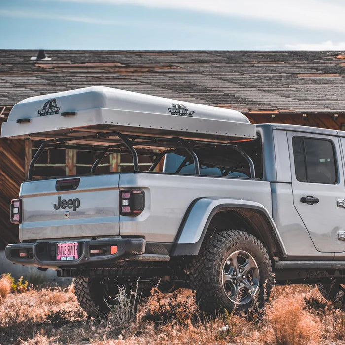 Tuff Stuff Overland Truck Bed Rack for RTT - Adjustable - 51" Length - Steel/Black