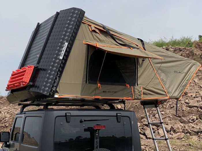 Tuff Stuff Overland Stealth Hardshell Rooftop Tent-3 Person-Black