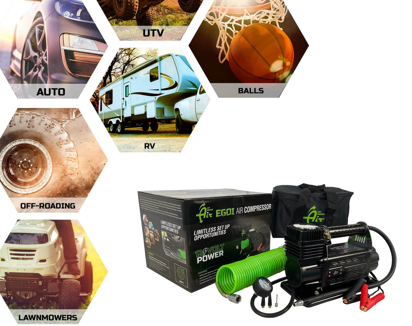 Up Down Air Air Compressor System 5.6 CFM With Storage Bag