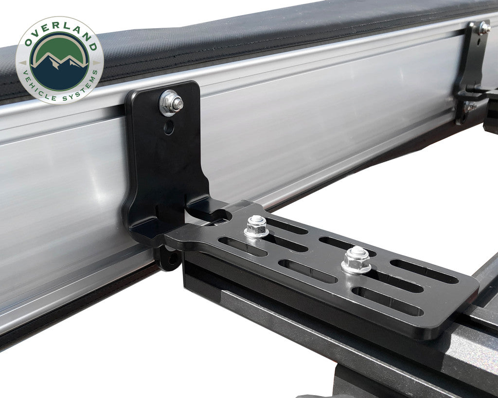 Overland Vehicle Systems HD Nomadic 270 Degree Awning - Driver Side - Dark Gray Awning with Black Cover