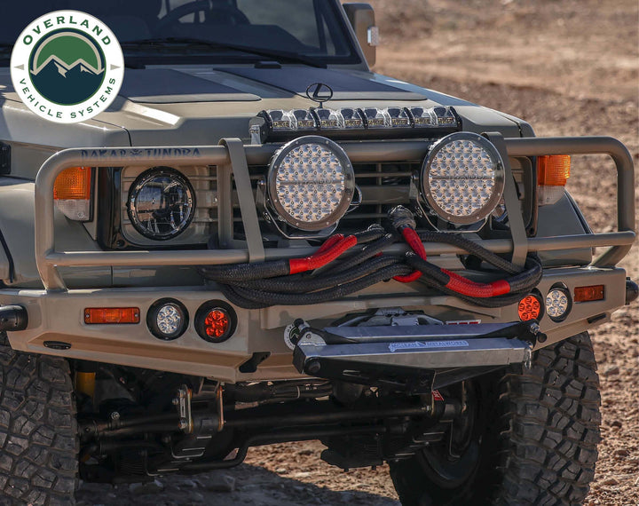 Overland Vehicle Systems Brute Kinetic Recovery Strap 1" X 30' With Storage Bag - 30% Stretch