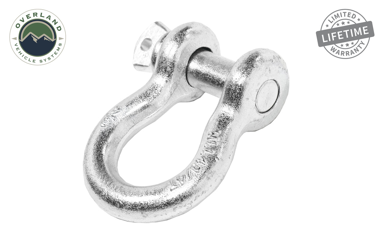 Overland Vehicle Systems Recovery Shackle 3/4" 4.75 Ton - Zinc