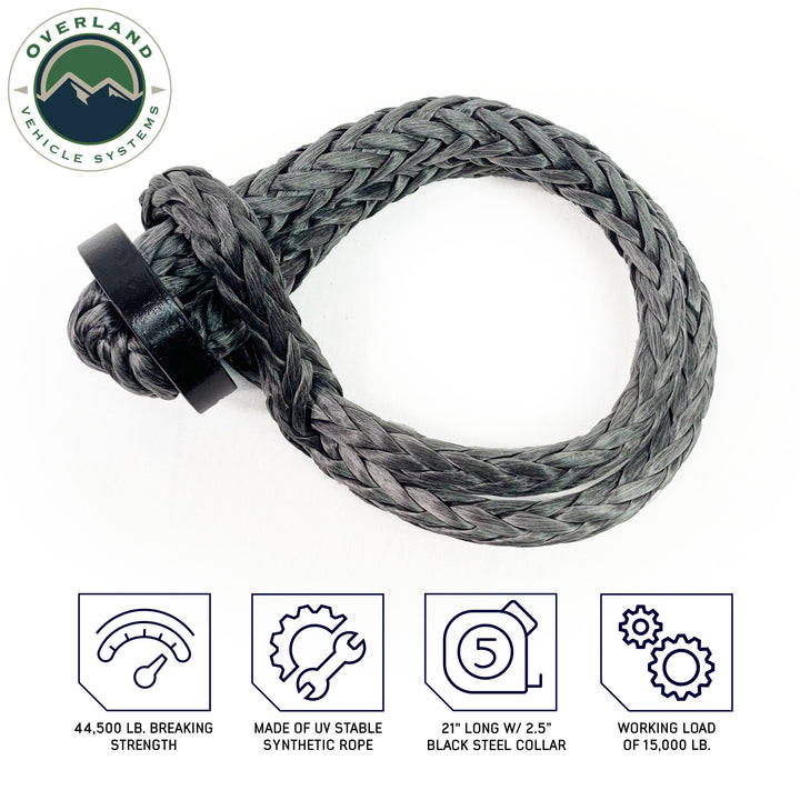 Overland Vehicle Systems 22" 5/8" Soft Recovery Shackle