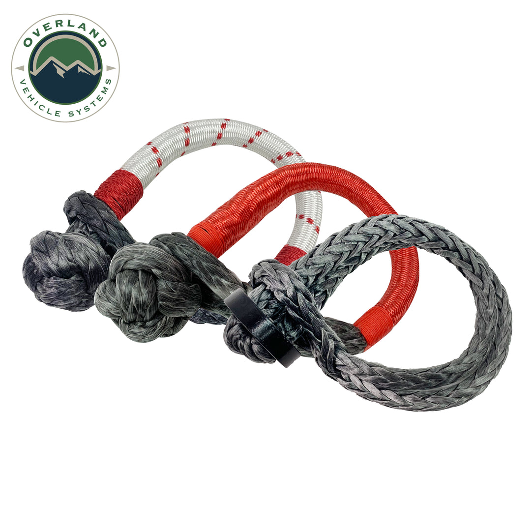 Overland Vehicle Systems 23" Soft Shackle 7/16" With Loop & Abrasive Sleeve
