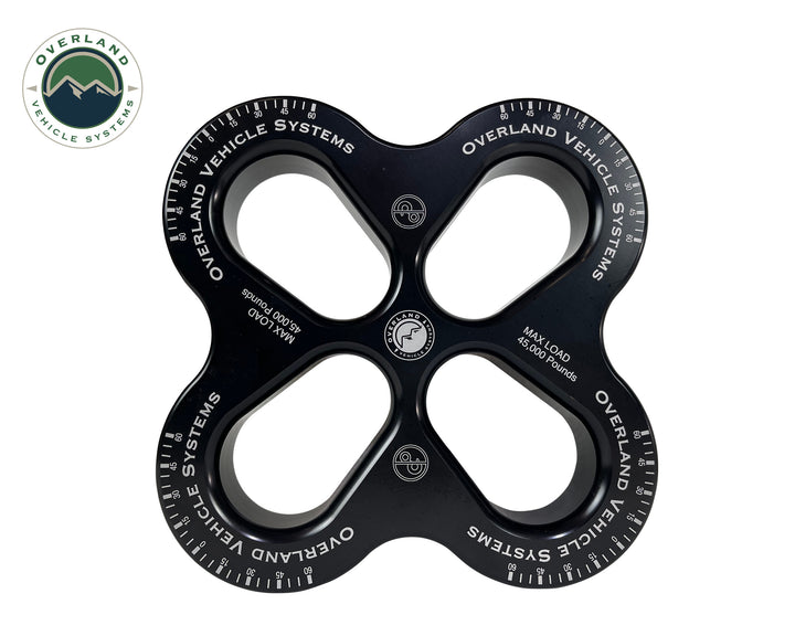 Overland Vehicle Systems Recovery Distribution Link 45,000 Lbs. Black