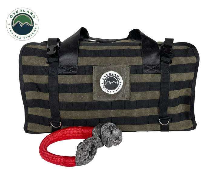 Overland Vehicle Systems Large Recovery Bag With Handle And Straps - #16 Waxed Canvas