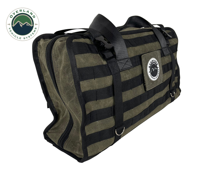 Overland Vehicle Systems Large Recovery Bag With Handle And Straps - #16 Waxed Canvas