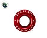 Overland Vehicle Systems Recovery Ring 2.5" 10,000 Lbs. Red With Storage Bag